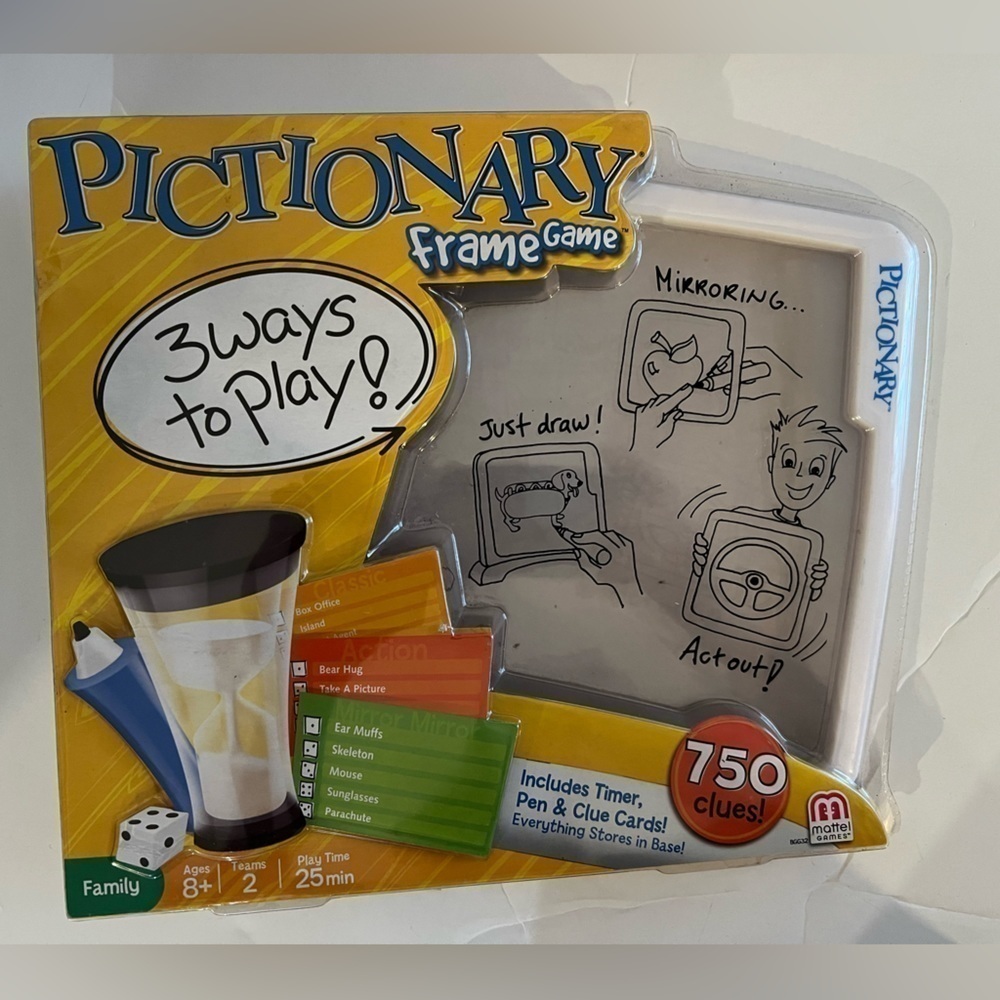 Pictionary Frame Game New